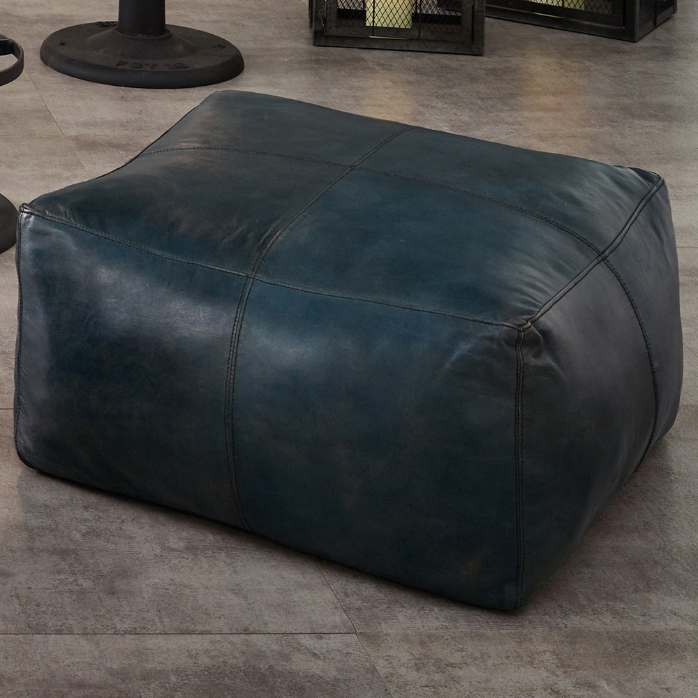 Marteli Leather Pouf