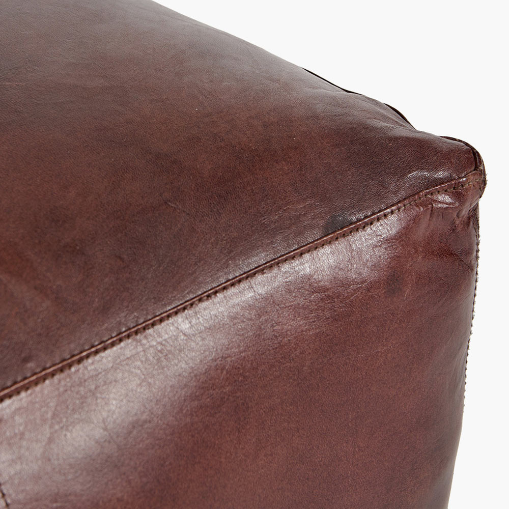 Marteli Leather Pouf